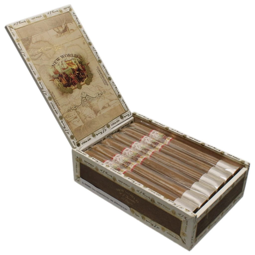 AJ Fernandez New World Connecticut Churchill 10’lu açık ahşap kutu