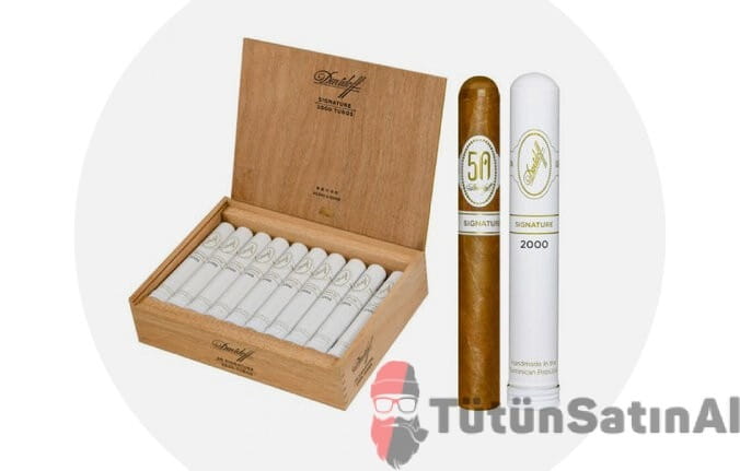 1023.jpg Davidoff Signature 2000 Tubos – 20’li Ahşap Kutu - Görsel 1
