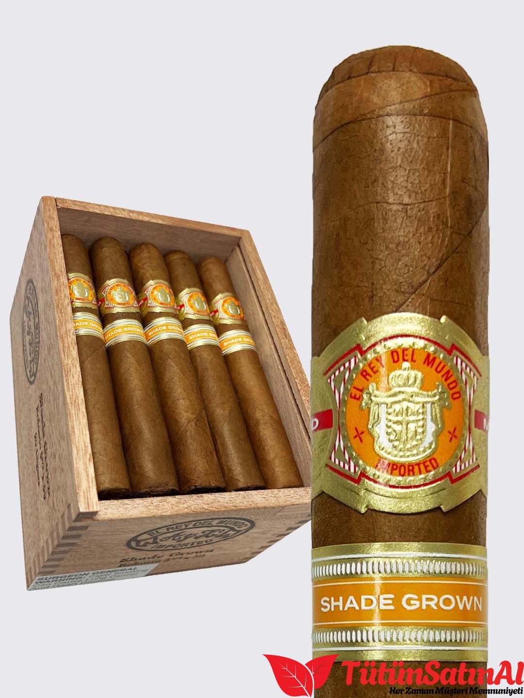 99ab768f-533b-493f-8dc1-f4d68e64f79c.jpg El Rey Del Mundo Shade Grown Robusto - Görsel 1
