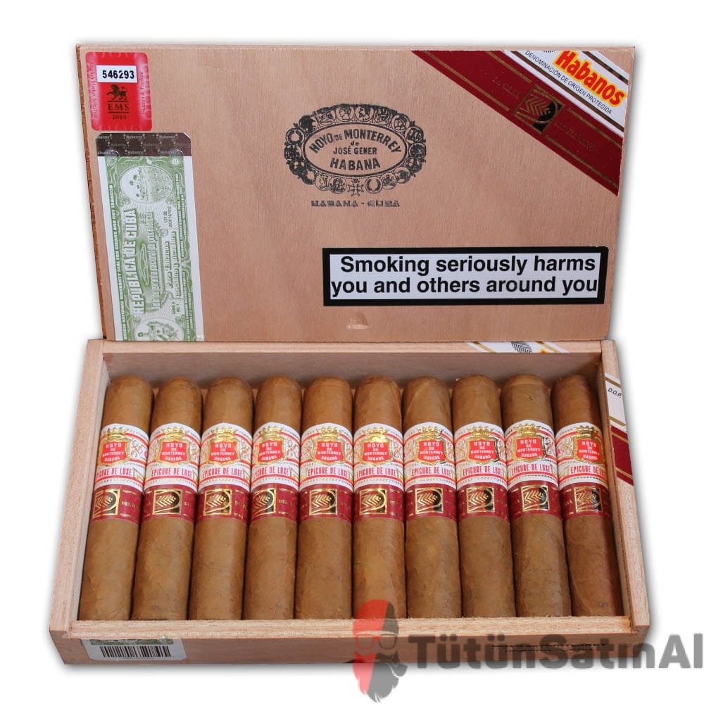 Hoyo_LCDH_1.jpg Hoyo de Monterrey Epicure de Luxe 10’lu Ahşap Kutu - Görsel 1