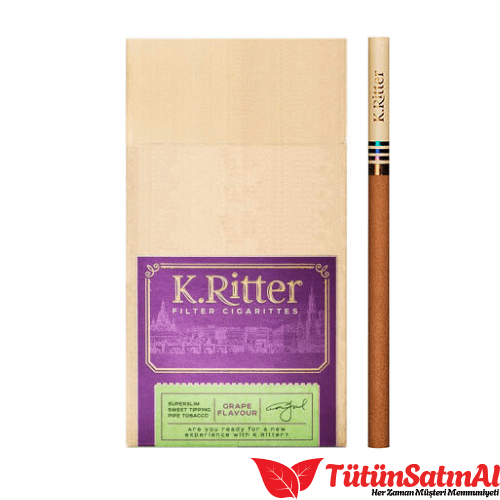 K.Ritter-Grape-Super-Slim.png K.Ritter Grape Super Slim - Üzüm aromalı sigara - Görsel 1