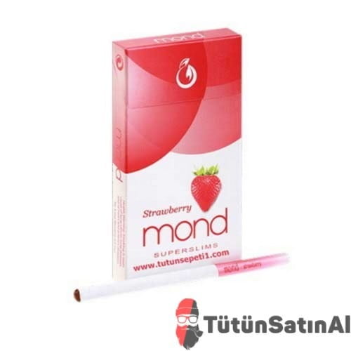 Mond-Strawberry-Cilekli-Superslim-Sigara.jpg Mond Strawberry Superslim Sigara – Çilek Aromalı - Görsel 1