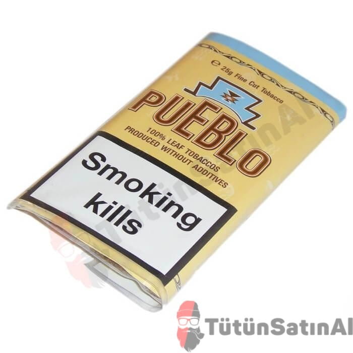 Pueblo-Sari-Ithal-Tutun.jpg Pueblo Sarı (Yellow) İthal Paket Tütün – 50gr - Görsel 1