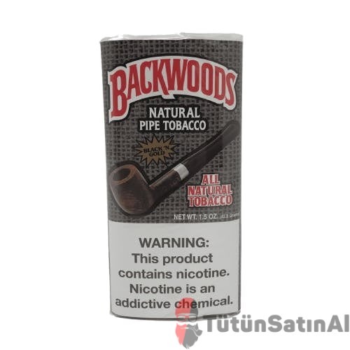 backwoods-mild-natural-black-n-gold-pipo-tuetuenuejpgw1920q75.jpeg Backwoods Mild Natural Black 'N Gold Pipo Tütünü - Görsel 1