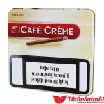 Café Crème Beige Metal Kutu Cigarillos