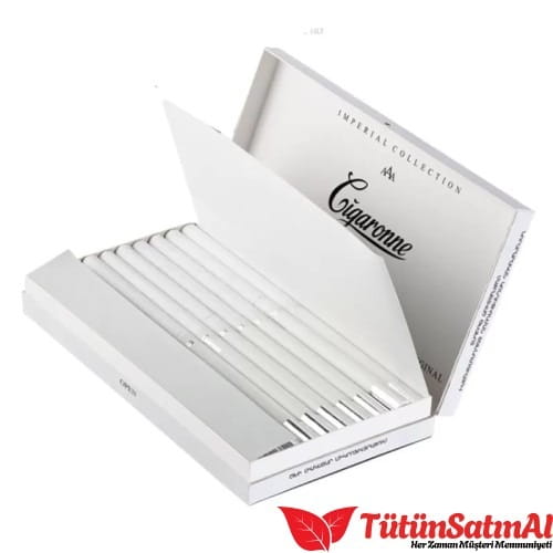 cigaronne-white-sigara-tutuncesitleri50.jpg Cigaronne Royal Slims White Duty Free Sigara - Görsel 1