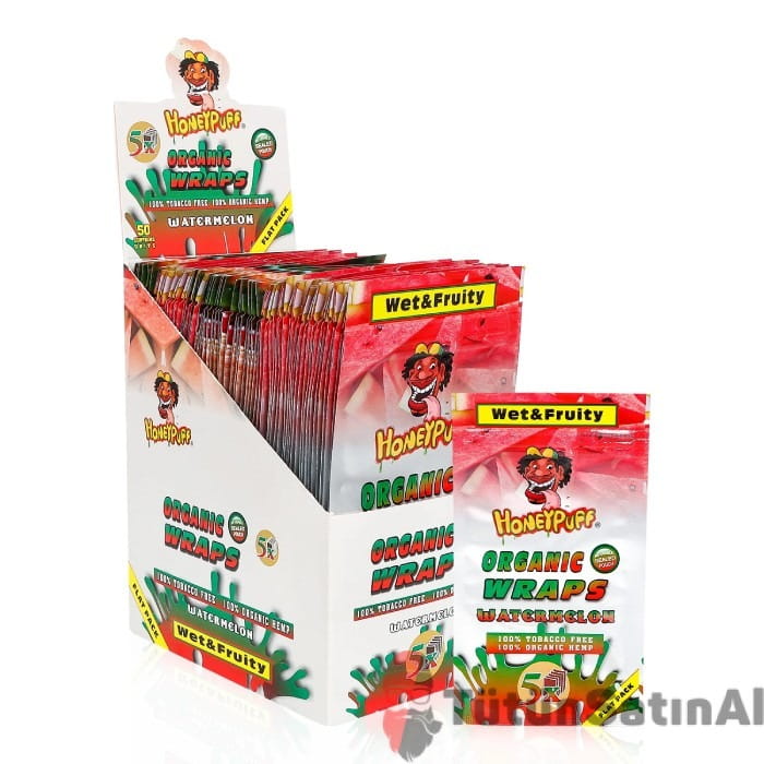 honeypuff-organic-wraps-watermelon-karpuz-aromali-sarma-kagidi-tutuncesitleri50.jpg Honeypuff Organic Wraps Watermelon (Karpuz) Aromalı Sarma Kağıdı - Görsel 1