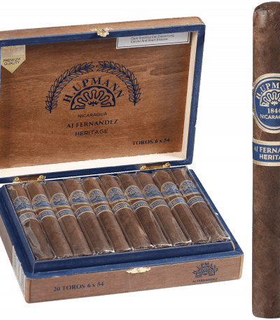 H. Upmann Nicaragua Heritage by AJ Fernandez Toro, 20’li açık ahşap kutu ve dikey tekli puro