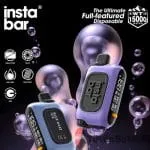 InstaBar WT15000 Blue Razz İce Rechargeable Disposable Device - Görsel 4