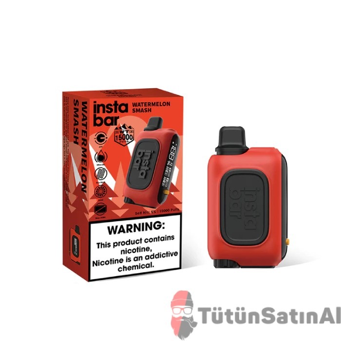 instabar-wt15000-rechargeable-disposable-device-watermelon-smash-tutuncesitleri50.jpg InstaBar WT15000 Watermelon Smash Rechargeable Disposable Device - Görsel 1