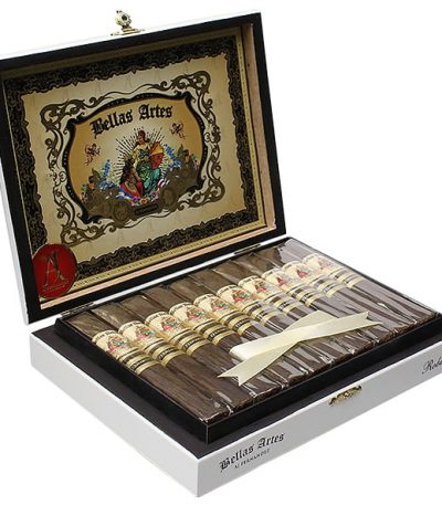 AJ Fernandez Bellas Artes Maduro Robusto 20’li kutu, açık görünüm