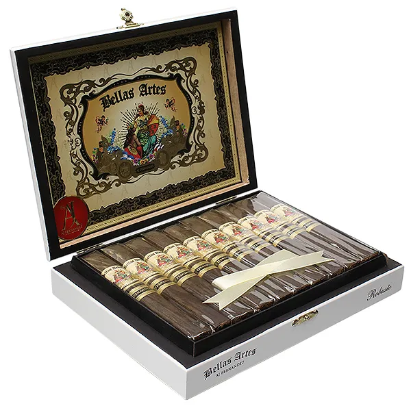 AJ Fernandez Bellas Artes Maduro Robusto 20’li kutu, açık görünüm