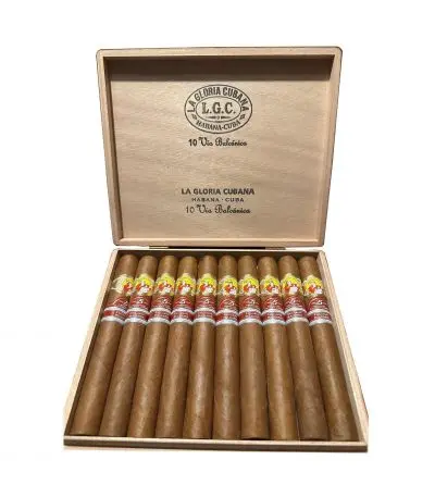 La Gloria Cubana Vía Balcánica 10’lu açık ahşap puro kutusu