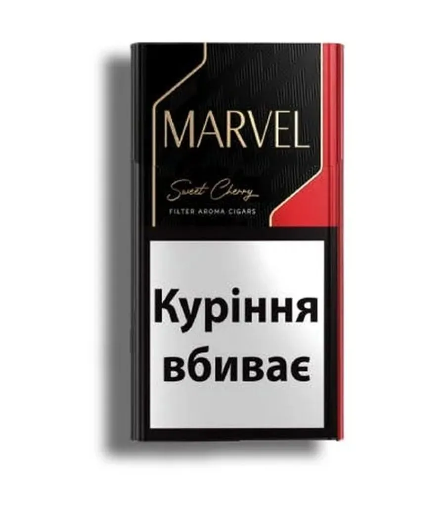 Marvel Black Red Sweet Cherry kiraz vişne aromalı sigara paketi