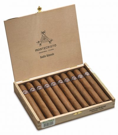 Montecristo Double Edmundo 10’lu ahşap kutu açık görünüm