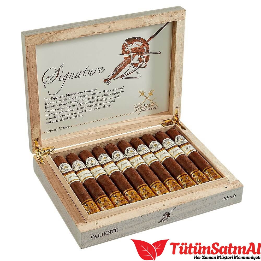 montecristo-espada-signature-limited-edition-toro-open-box.jpg Montecristo Espada Signature Valiente 10’lu Ahşap Kutu - Görsel 1