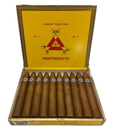 Montecristo No. 2 10’lu açık ahşap puro kutusu