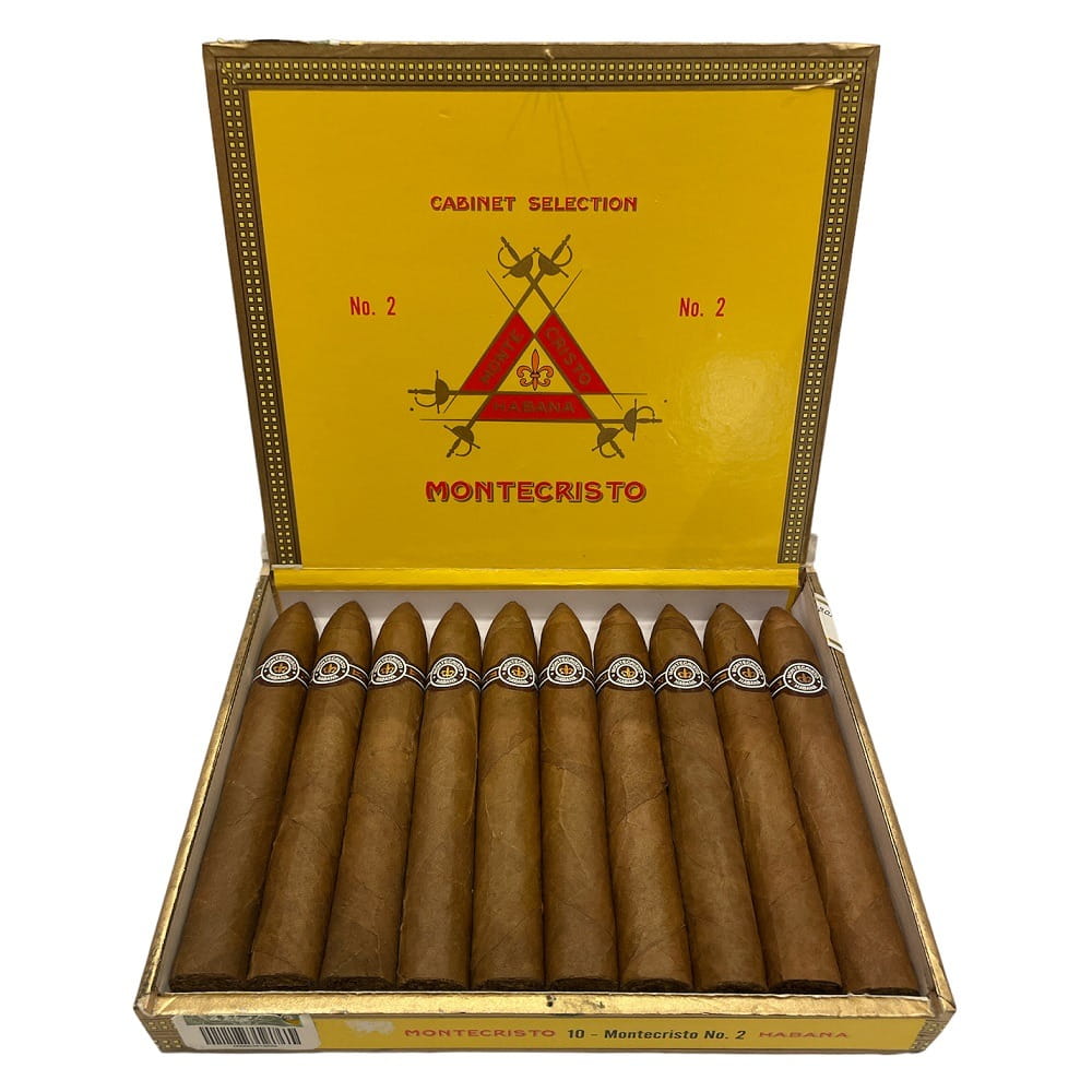 Montecristo No. 2 10’lu açık kutu Montecristo No. 2 10’lu açık ahşap puro kutusu