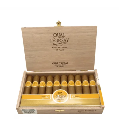 Quai d’Orsay No. 50 10’lu açık ahşap puro kutusu