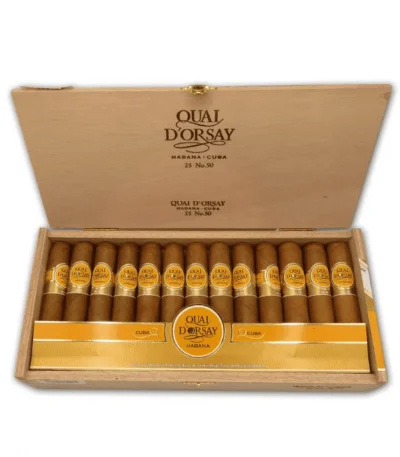 Quai d’Orsay No. 50 25’li açık ahşap puro kutusu