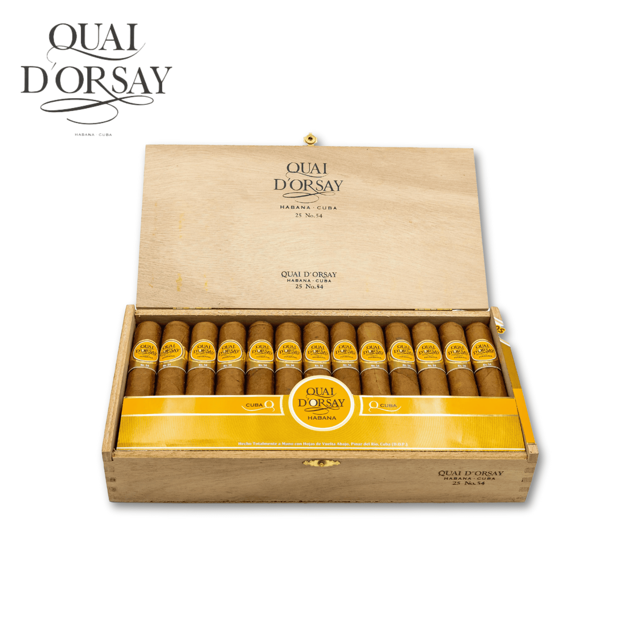 Quai d’Orsay No. 54 25’li açık kutu Quai d’Orsay No. 54 25’li açık ahşap puro kutusu