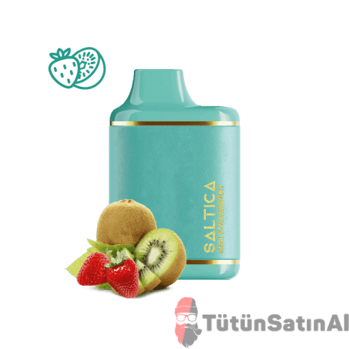 saltica-kiwi-strawberry-6000-disposable-vape-bar.png Saltica 7000 Kiwi Strawberry Puff - Leather Series - Görsel 1