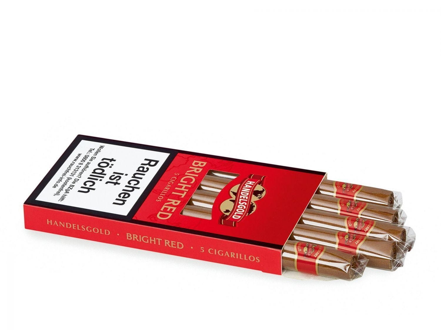 urun-62b5ccbe9e268.jpg Handelsgold Bright Red - Çilek aromalı 5'li Sigarillo - Görsel 1