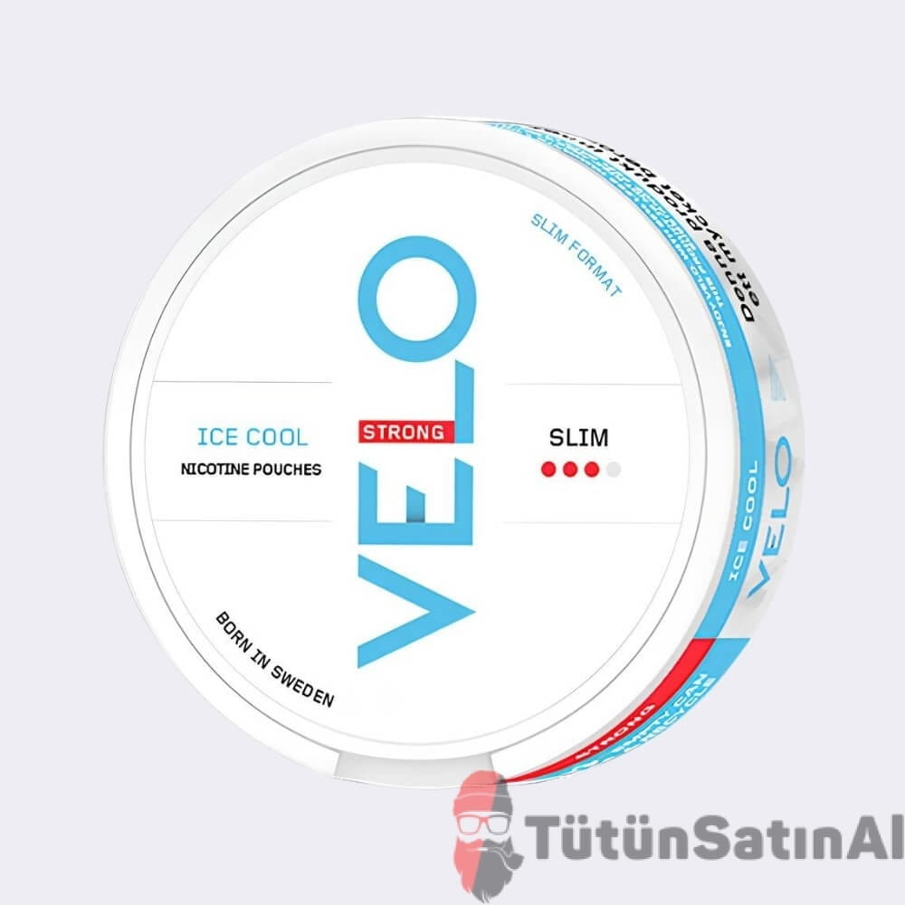 velo-ice-cool-strong-slim-snus-mint.jpg VELO Ice Cool Nikotin Poşeti - Görsel 1
